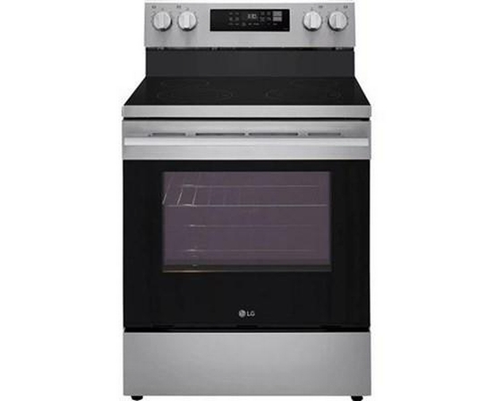 Cuisinière autoportante électrique de 30 po avec Wi-Fi LG - LREN6321VE