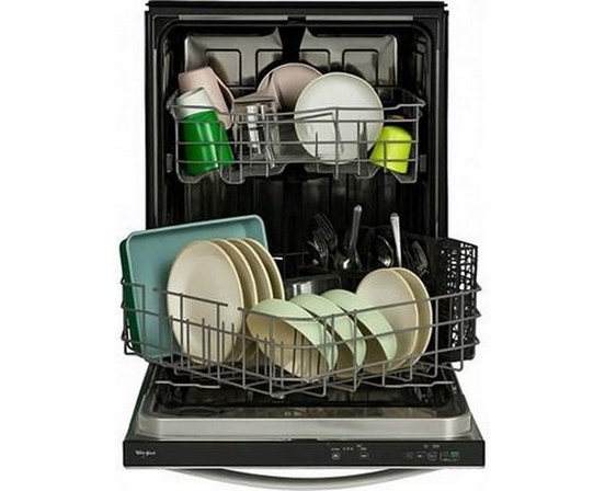 Lave-vaisselle avec panier Spin&Load et lavage intelligent IA Whirlpool - WDT745SASZ