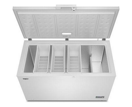 Congélateur coffre convertible de 16 pi³ avec 3 paniers de rangement Whirlpool - WZCC5516TW