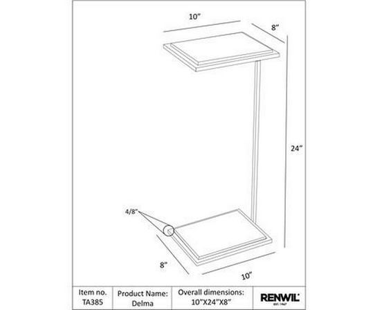 Table de bout Delma de Renwil