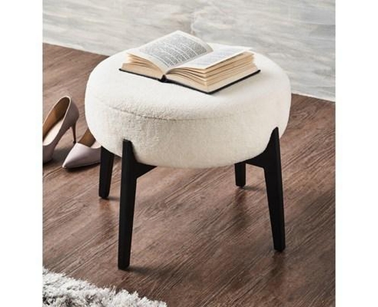 Pouf Micha en tissu de Renwil