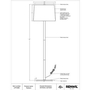 Lampe sur pied Radison de Renwil
