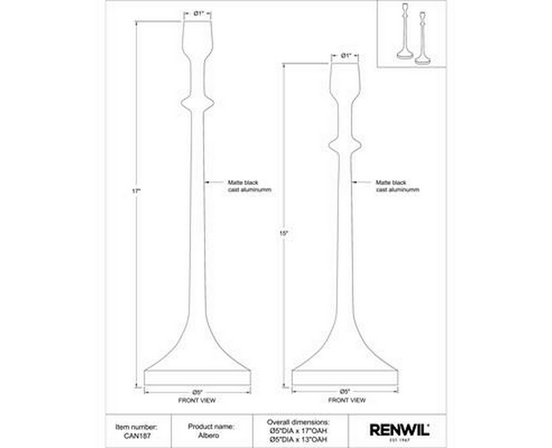 Décor pour la maison Porte-bougies de Renwil