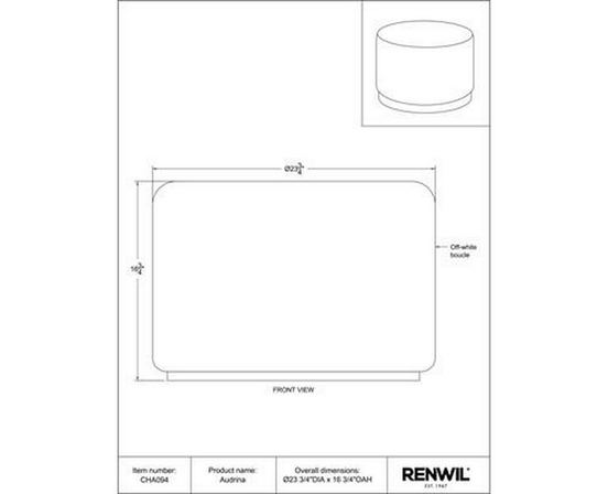 Pouf Audrina de Renwil