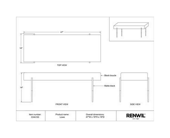 Décor pour la maison Bancs de Renwil