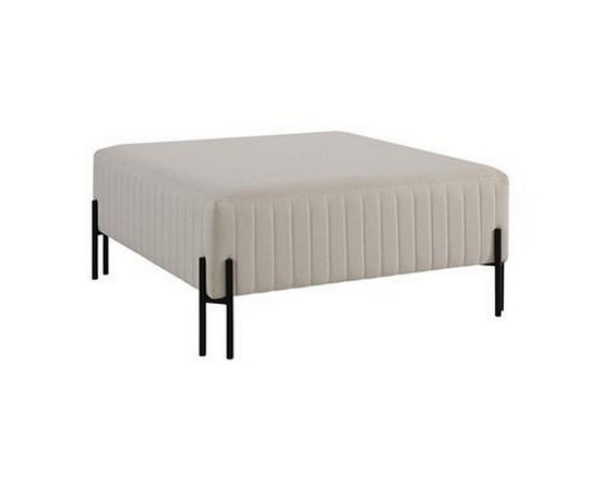 Pouf Fitzroy en tissu de Renwil