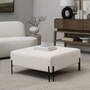 Pouf Fitzroy en tissu de Renwil