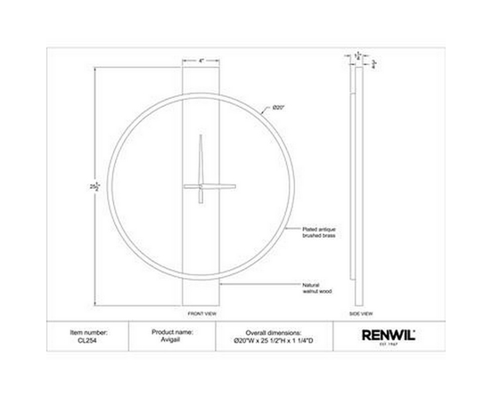 Décor pour la maison Horloges de Renwil