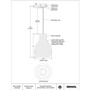 Lampe à suspension Nahanni de Renwil