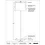 Lampe sur pied Nevin de Renwil