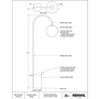 Lampe sur pied Merlot de Renwil