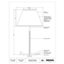 Lampe sur table Camelia de Renwil