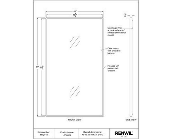 Miroir sur pied Anjalina de Renwil