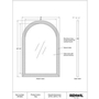 Miroir mural Tally de Renwil