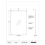 Miroir mural Ivory de Renwil