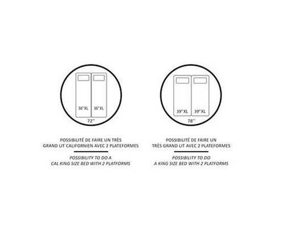 Base réglable E4+ pour très grand lit divisé de Julien Beaudoin