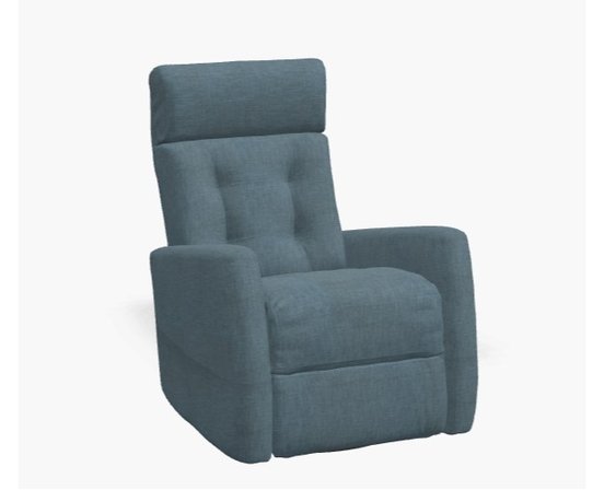 Fauteuil inclinable motorisé  pivotant en tissu de Palliser