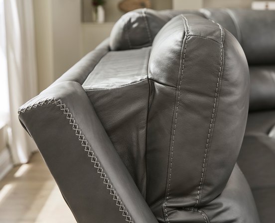 Sectionnel inclinable en cuir combo