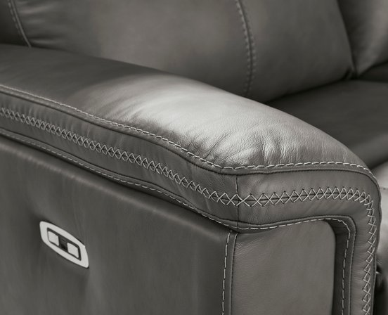 Sectionnel inclinable en cuir combo