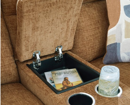 Causeuse inclinable en tissu