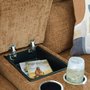 Causeuse inclinable en tissu