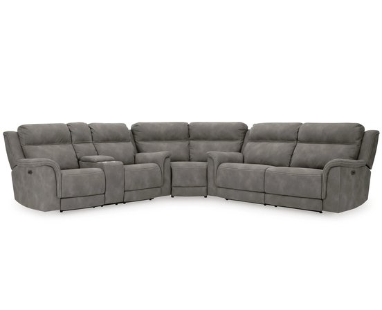 Sectionnel inclinable en tissu