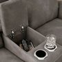 Sectionnel inclinable en tissu