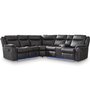 Sectionnel inclinable en tissu
