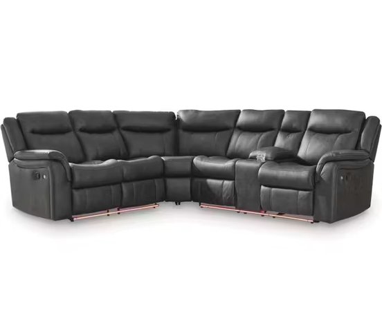 Sectionnel inclinable en tissu