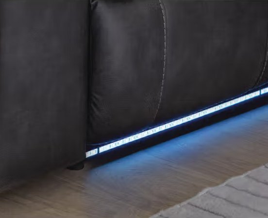 Sectionnel inclinable en tissu