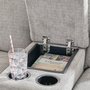 Causeuse inclinable en tissu