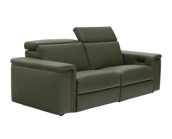 Causeuse inclinable en cuir motorisé  de Fornirama