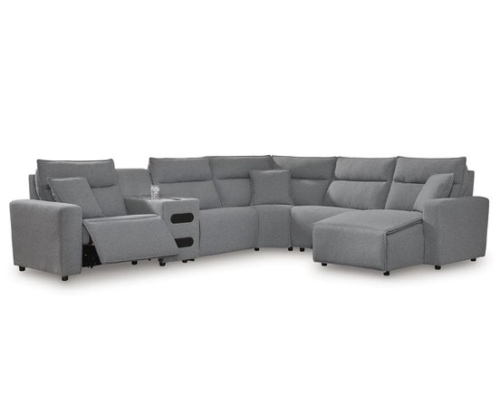 Sectionnel inclinable en tissu