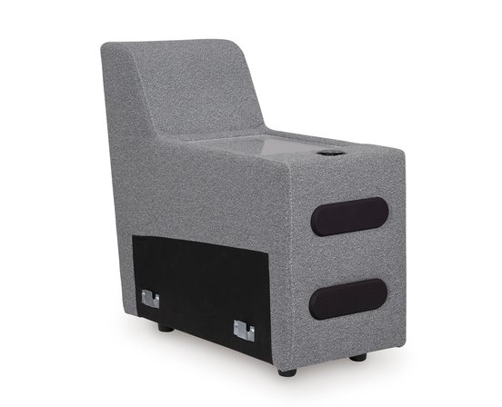 Sectionnel inclinable en tissu