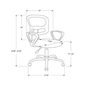Chaise de bureau de Monarch