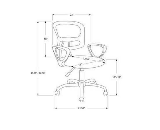 Chaise de bureau de Monarch