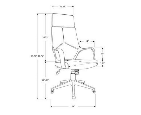 Fauteuil de bureau de Monarch