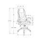 Fauteuil de bureau de Monarch