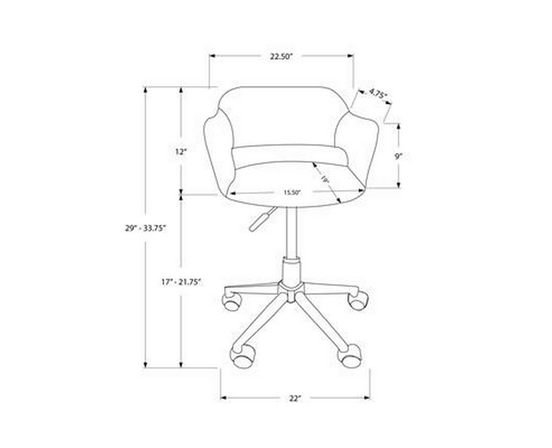 Chaise de bureau de Monarch