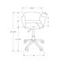 Chaise de bureau de Monarch