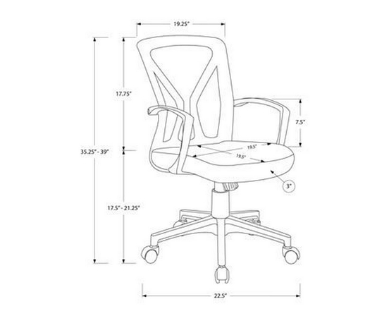 Fauteuil de bureau de Monarch