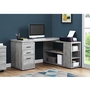 Bureau en coin avec rangement de Monarch