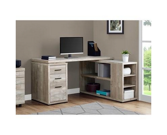 Bureau en coin avec rangement de Monarch