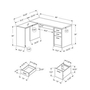 Bureau en coin de Monarch