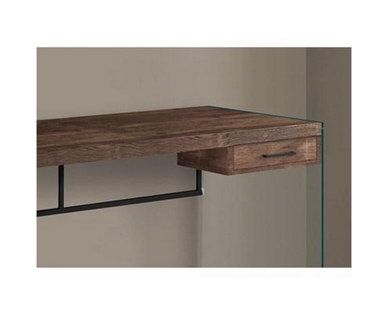 Bureau en verre trempé de Monarch
