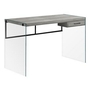 Bureau en verre trempé de Monarch