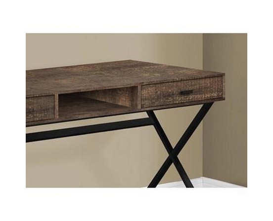 Bureau d'ordinateur en bois recyclé de Monarch