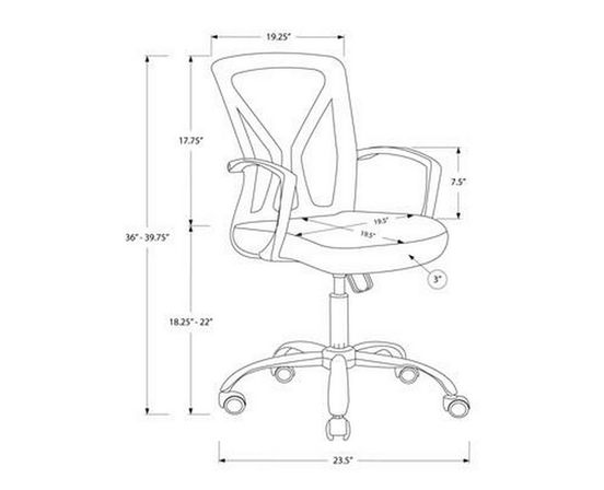Fauteuil de bureau de Monarch