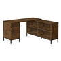 Bureau en coin avec rangement de Monarch