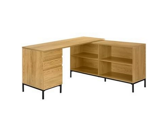 Bureau en coin avec rangement de Monarch